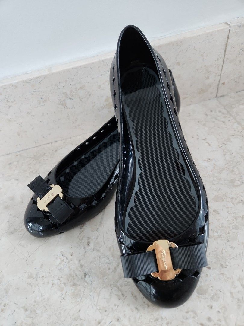 Salvatore Ferragamo Vara Jelly Ballet Flats