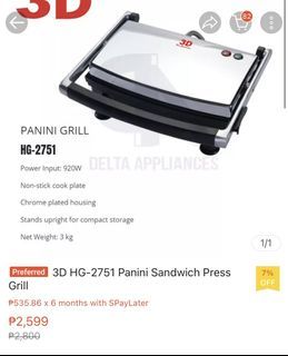 Sandwich Electric Griller