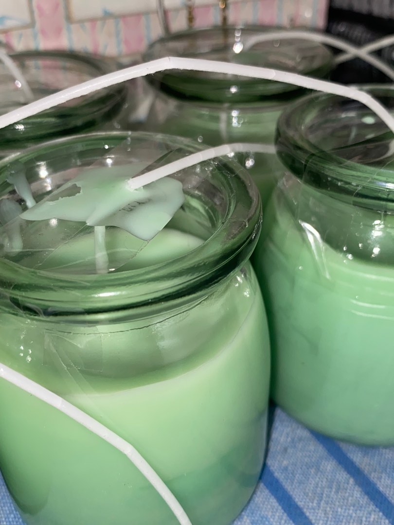 Scented candle in a jar on Carousell
