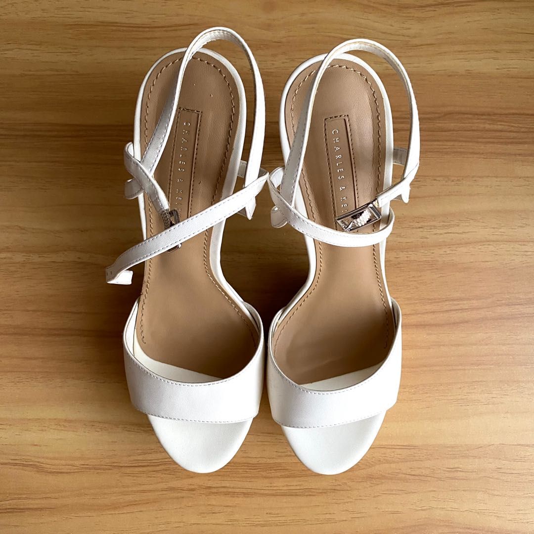 Charles And Keith Strap High Heels Sandals Charles And Keith Ankle