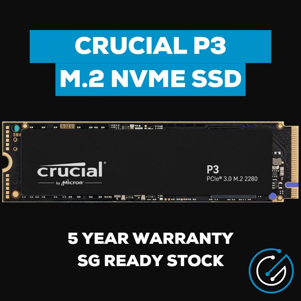 Crucial P3 500GB , NVME M.2 SSD Win11 Installed!