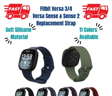 Share Favorite 139 Fitbit Versa 3 4 Versa Sense Sense 2 Classic Silicone Rubber Smart Watch Replacement Band Strap JL2150 Mobile Phones Gadgets Wearables Smart Watches on Carousell