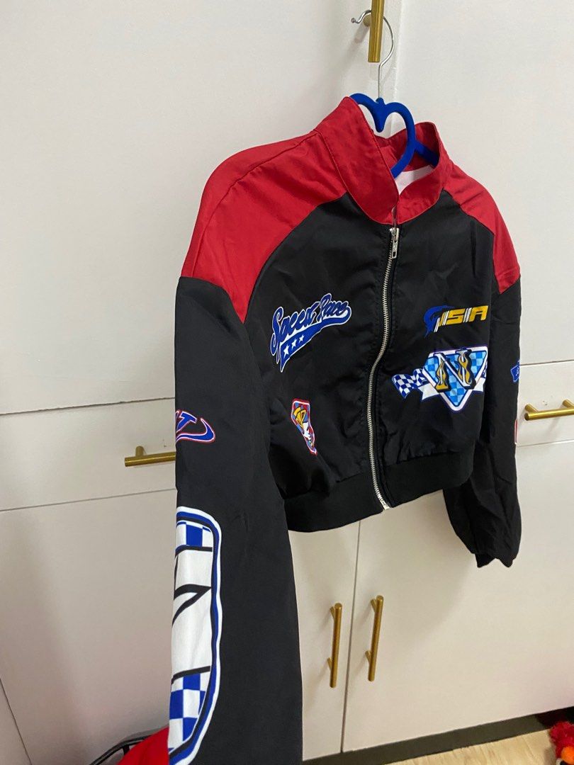 Shein nascar jacket clearance