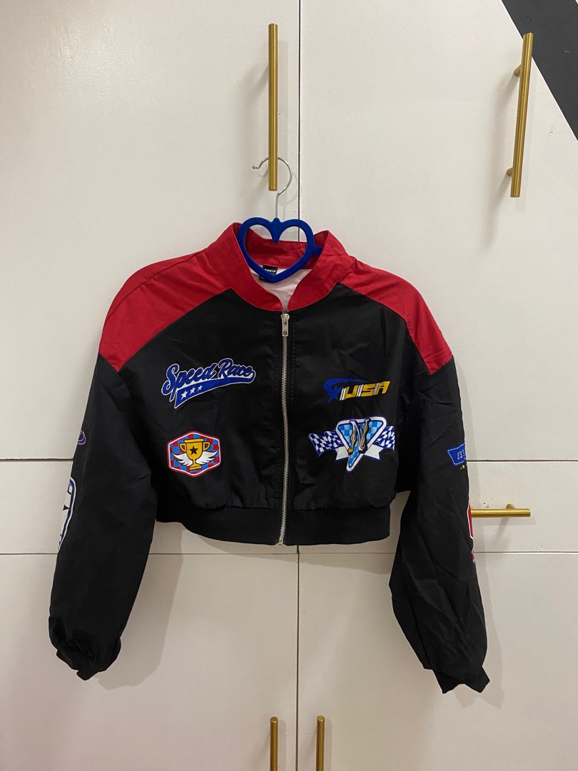 Shein nascar jacket clearance
