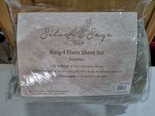 Silver & Sage  brand 4-PC king size beddings.
