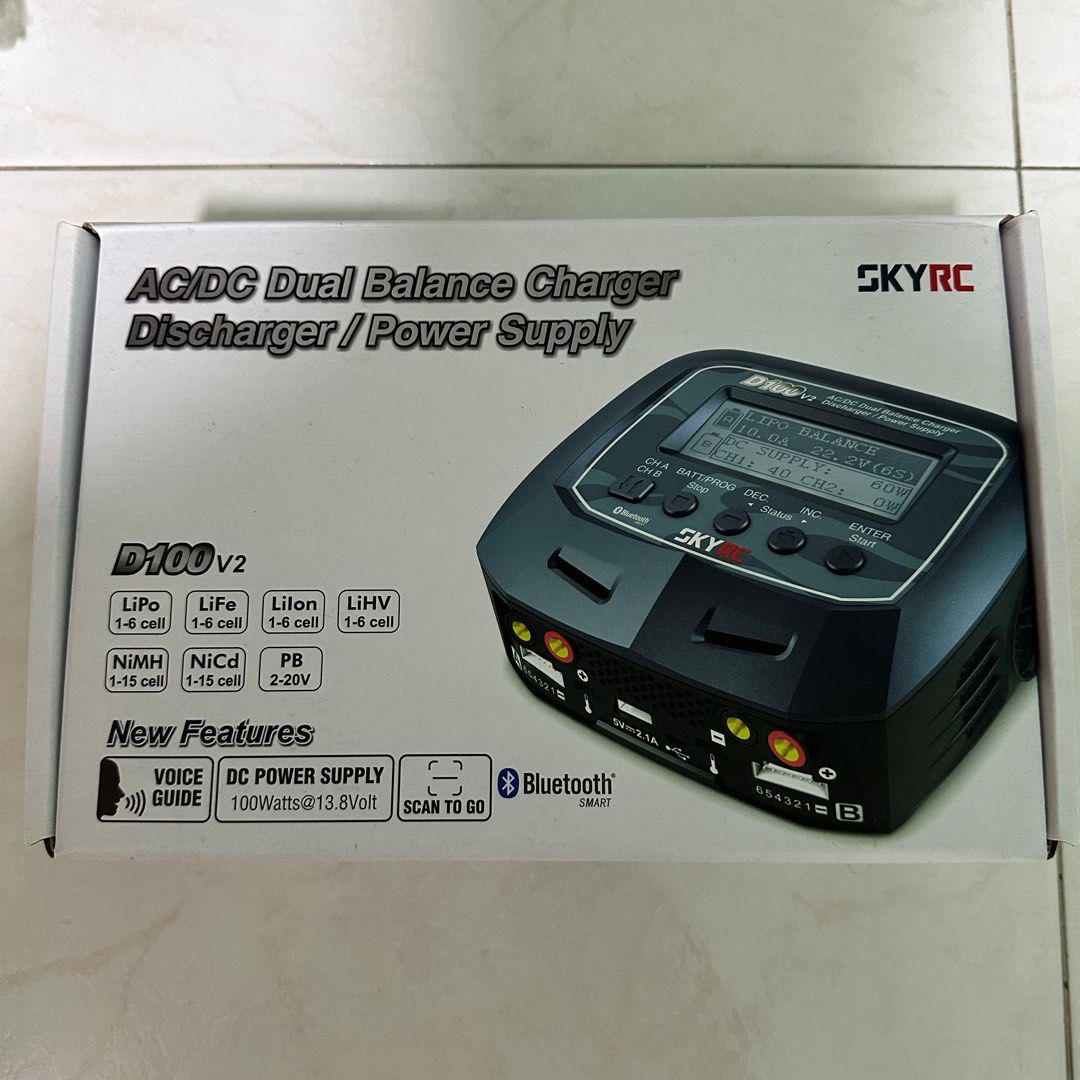 Skyrc Q200 D100 V2 Charger for RC Usage, Hobbies & Toys, Toys