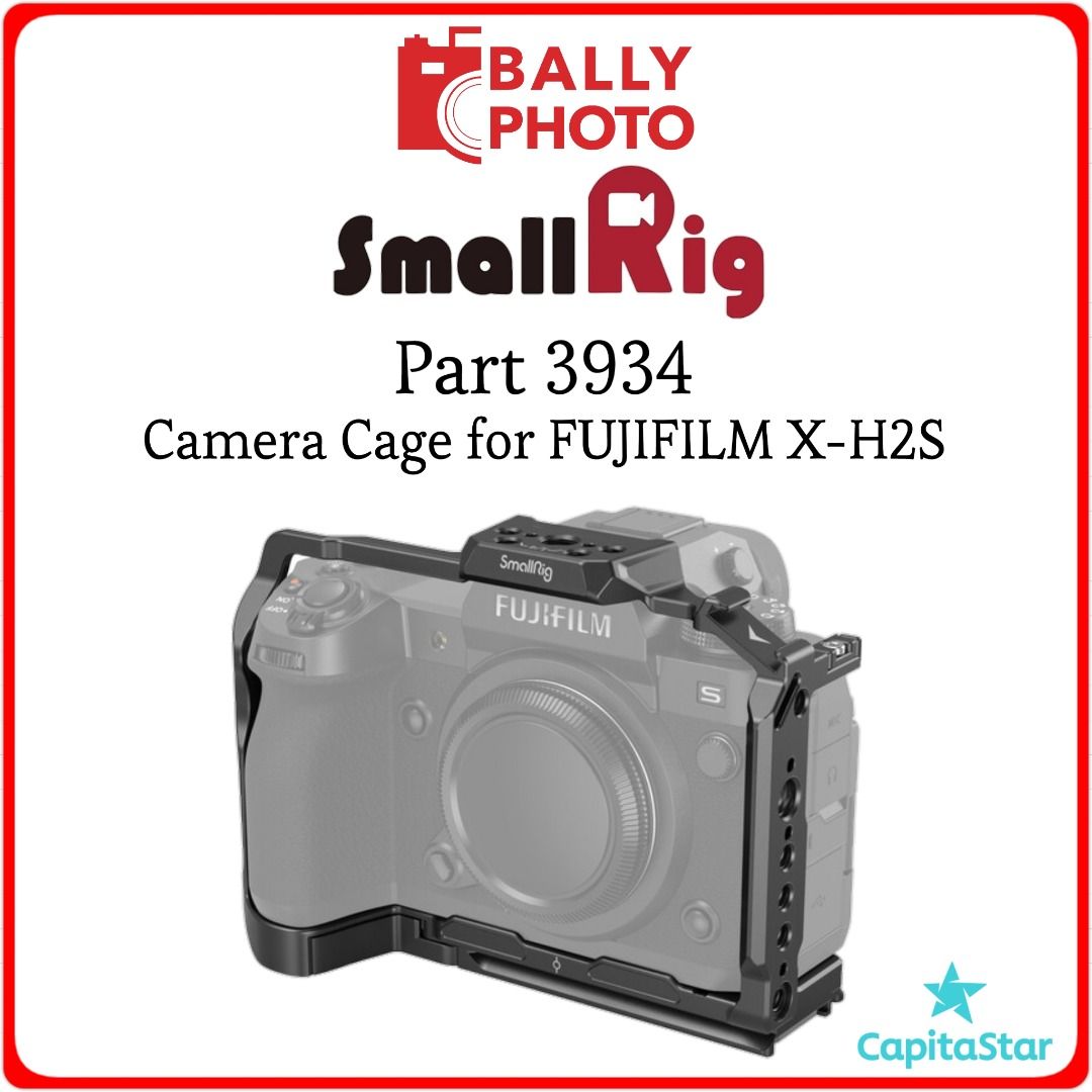 SMALLRIG 3934 Camera Cage for FUJIFILM X-H2S XH2 XH2S, Photography