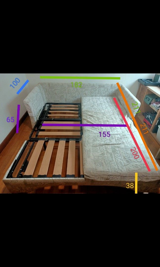 SOFA BED King Koil 3 seater Queen size, Furniture & Home Living