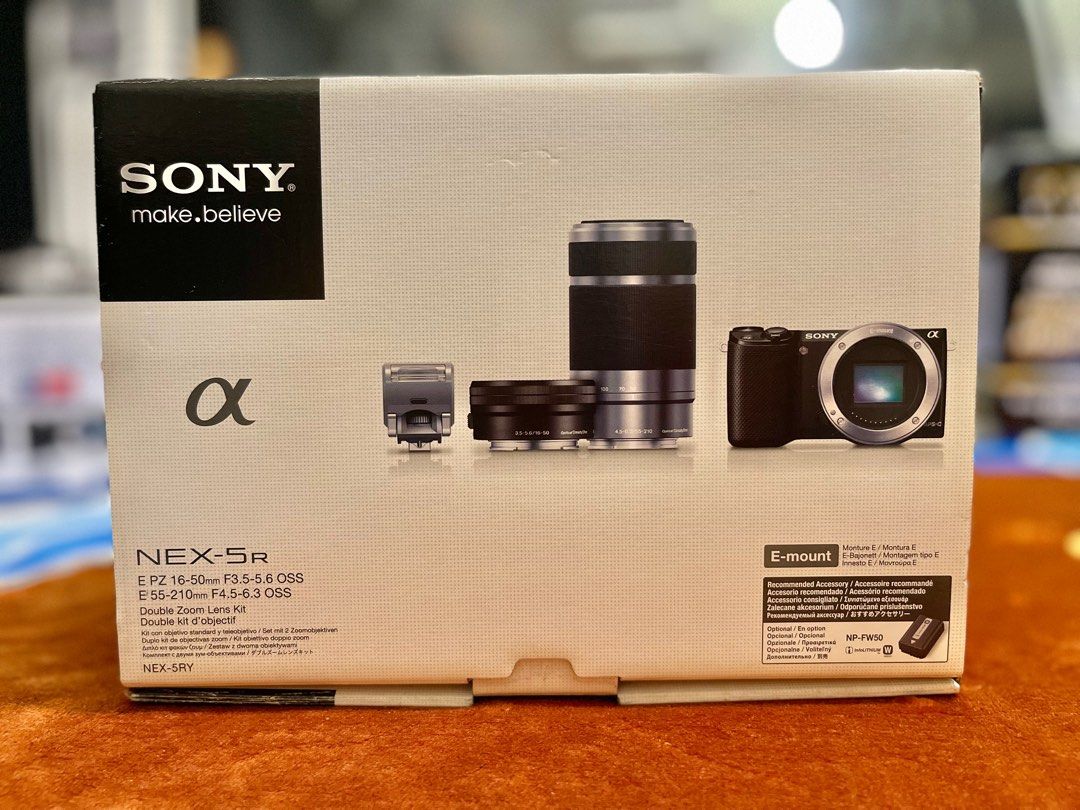 SONY NEX-5RY Digital Camera with 16-50mm + 55-210mm lens