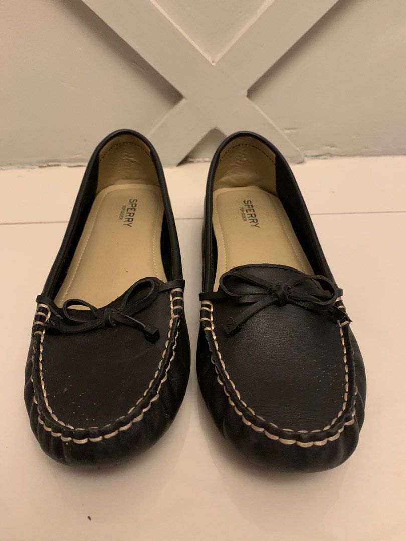 Sperry clearance black flats