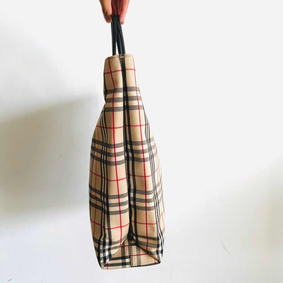 STEAL Burberry Beige Classic Check Nova Haymarket Checkered