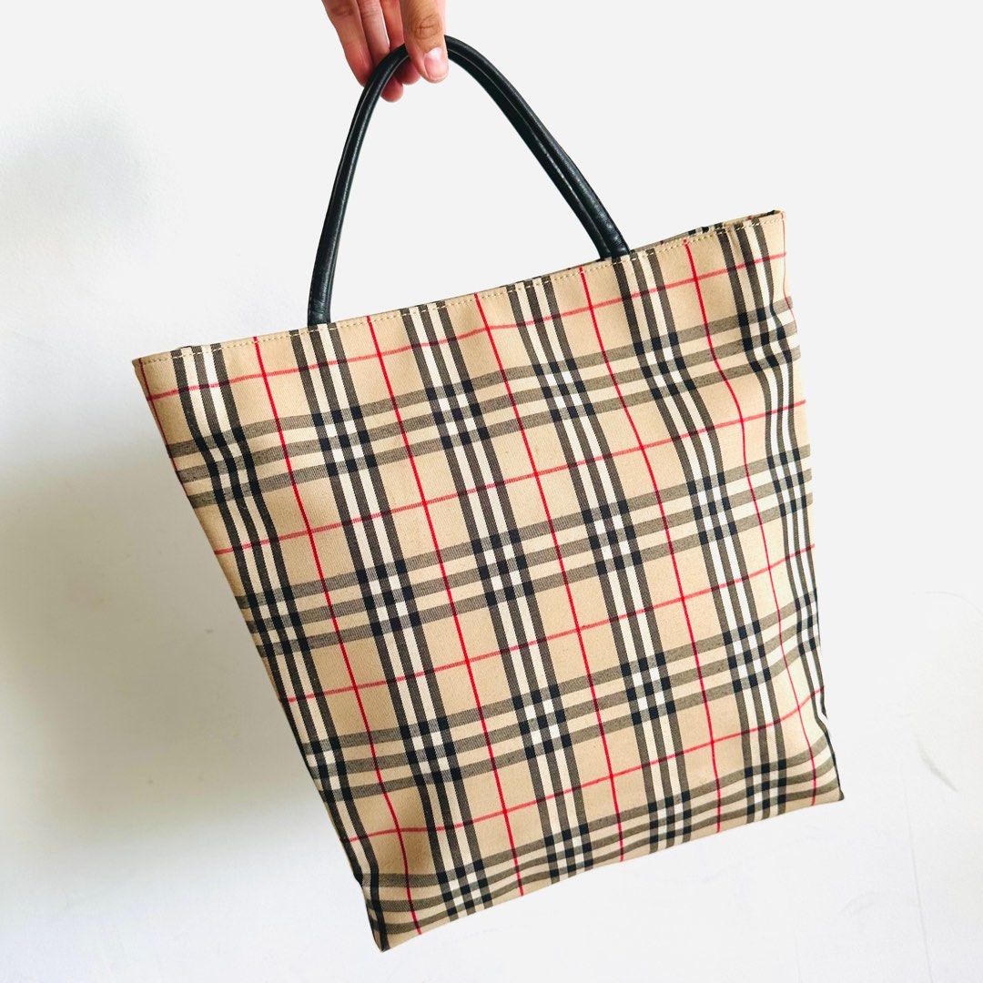 Vintage Burberry Tote Bag, Luxury, Bags & Wallets on Carousell