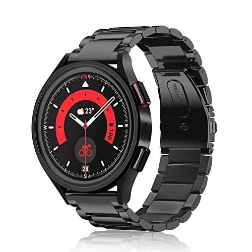 FINTIE Strap Compatible with Samsung Galaxy Watch 42mm Active2 Active Gear Sport Gear S2 Classic Smartwatch Quick Release Stainless Steel Metal