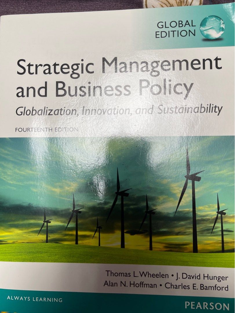 Strategy Management Textbook Strategic Management And Business Policy - Globalisation , Innovation ...