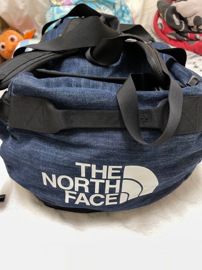 Supreme x the North Face Denim Blue Duffle Bag, 名牌, 手袋及銀包