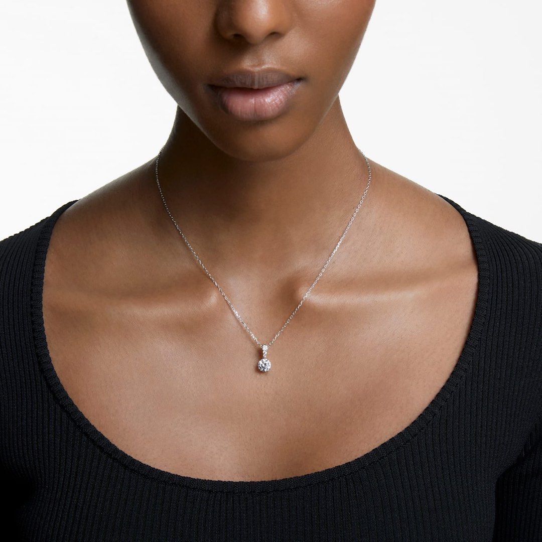 Swarovski twin cheap solitaire necklace