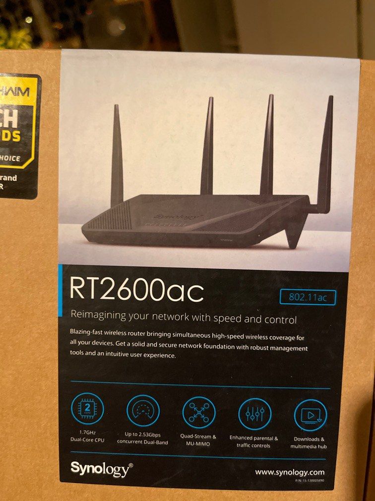 Synology router RT2600ac, Computers & Tech, Parts & Accessories ...
