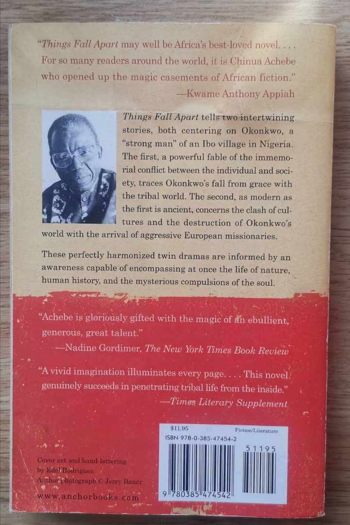 Things Fall Apart by Chinua Achebe, Hobbies & Toys, Books & Magazines ...