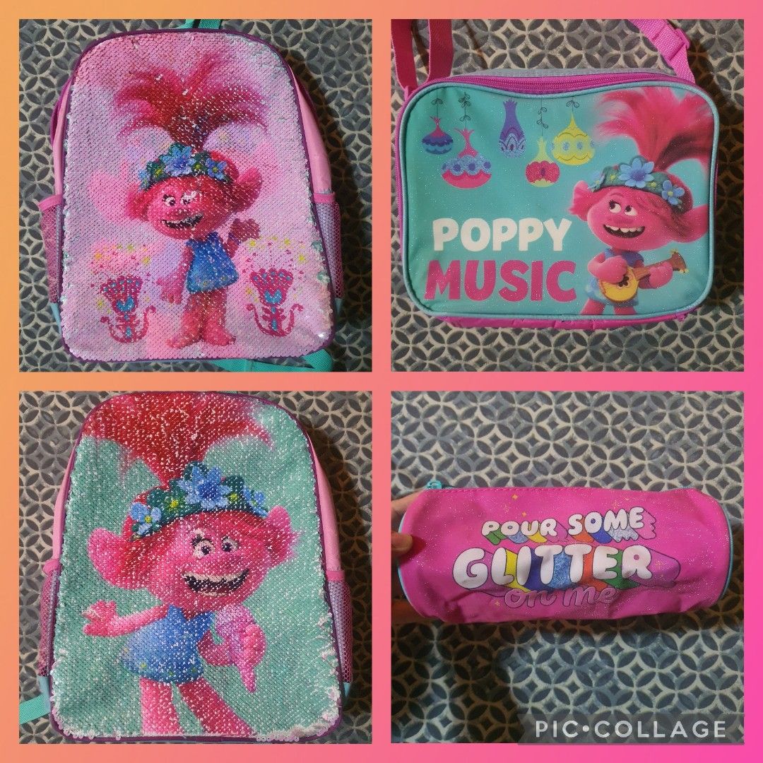 Trolls backpack store and lunchbox