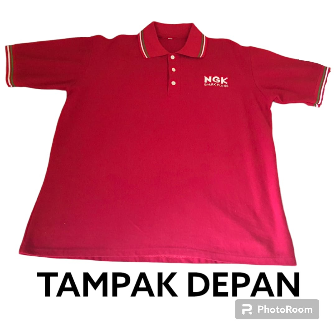 T-shirt Berkerah Model Polo Warna Merah SIZE XL, Fesyen Pria, Pakaian ...
