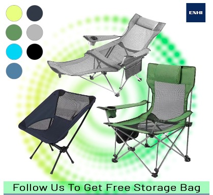 Portable Folding Chair Footrest Aluminum Alloy Foldable for Camping Picnic