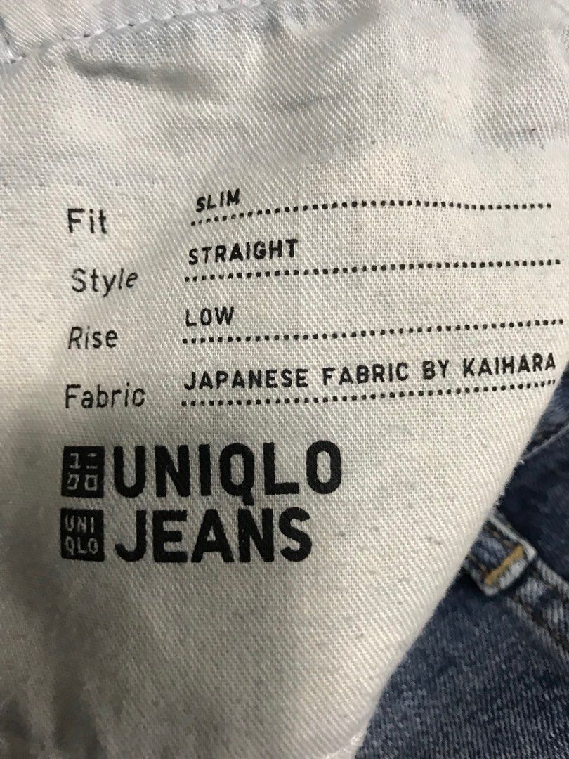 Uniqlo Japanese fabric by Kaihara Selvedge Jeans (Stonewashed) on Carousell
