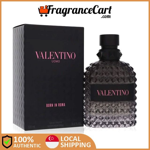 Men's Cologne Valentino Black And Pink Perfume Valentino Uomo