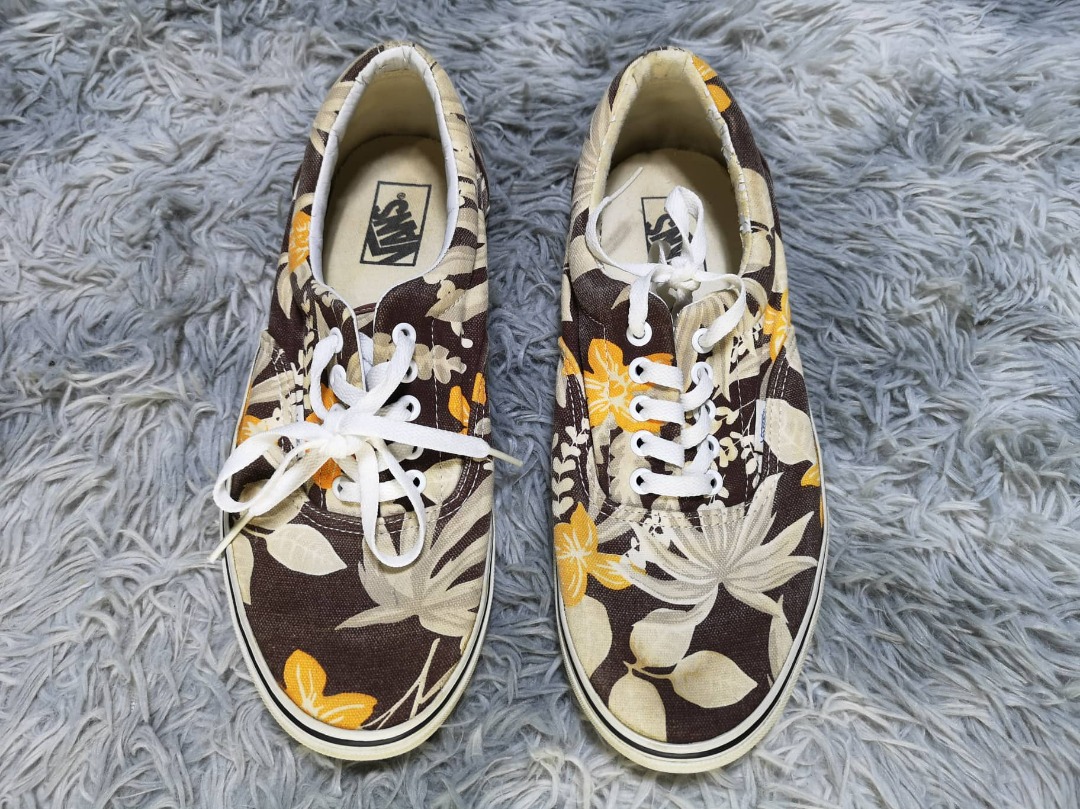 Vans Brown Floral Sneakers
