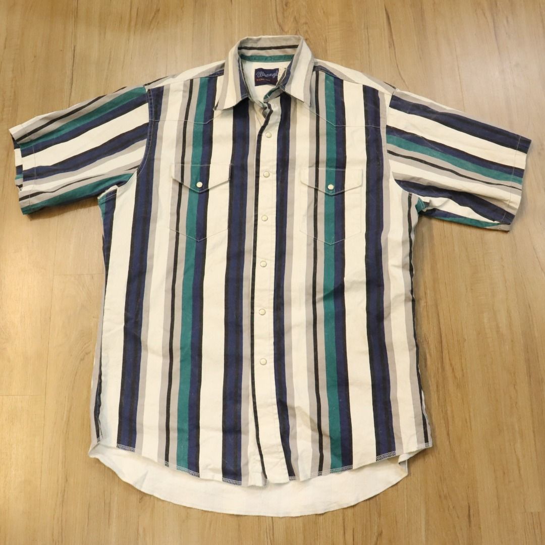 Vintage wrangler discount button down shirt