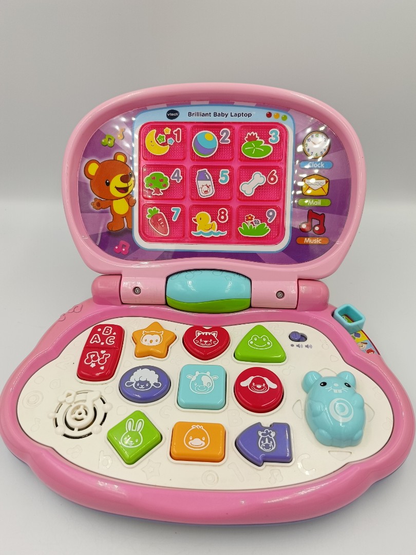 VTech Brilliant Baby Laptop, Learning Toy for Baby, Pink