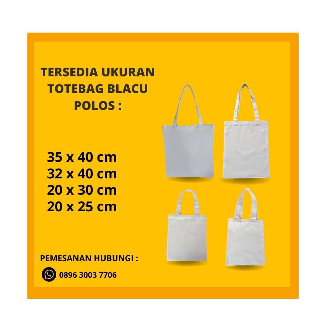 WA 0896 3003 7706 TOTEBAG BLACU POLOS