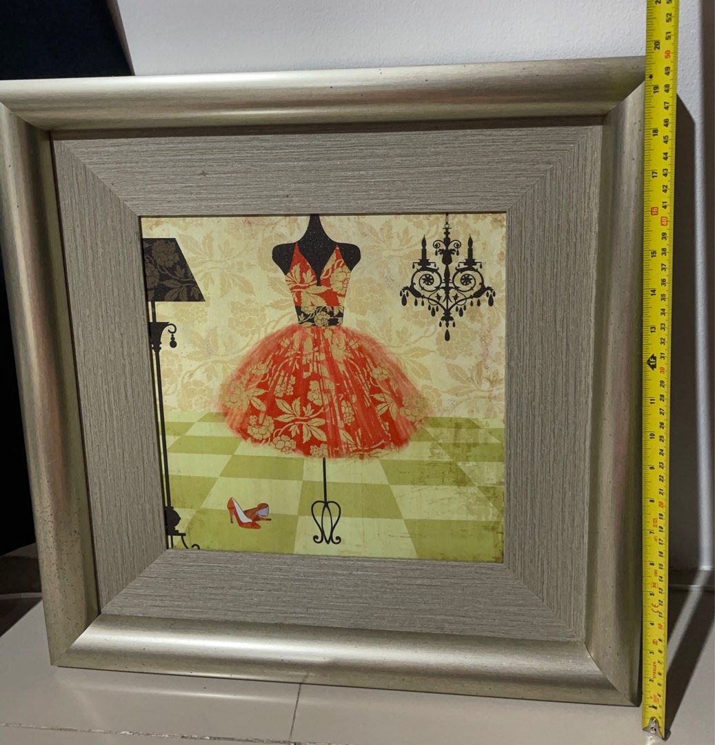 Wall frame with art work (Category: Wall Decor) located in Las Pinas. Submitted by kayebee17 (Listing ID 1241559738, Image 2). Description: Ideal for girl’s room.