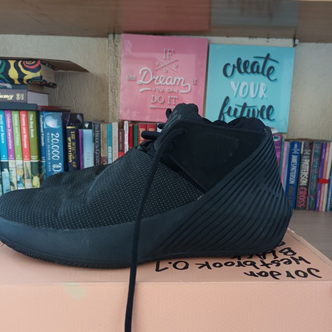 Westbrook 0.1 black, Men's Fashion, Footwear, Sneakers on Carousell