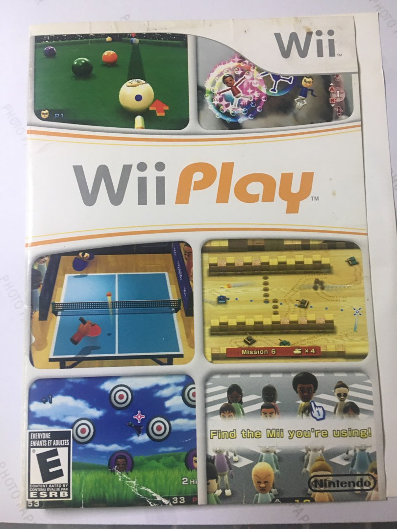 Wii Play Cover art on Carousell