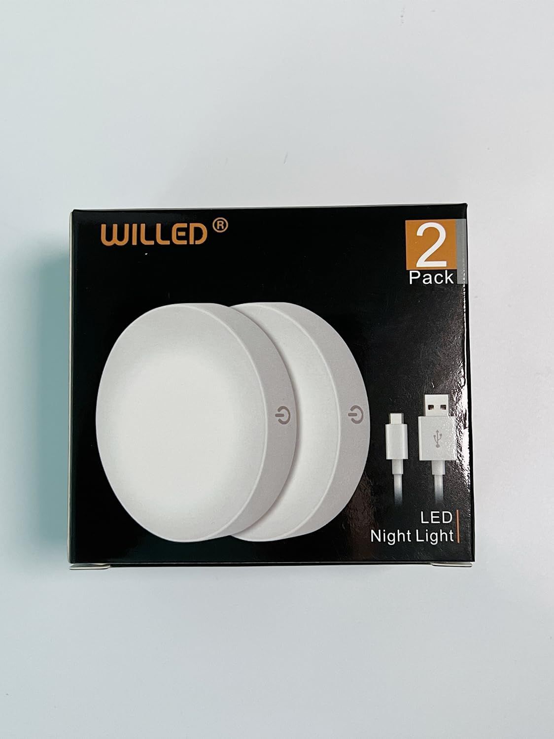 WILLED Dimmable Touch Light Buit-in 1000mAh Large Battery Rechargeable LED  Tap Lights Magnet Stick on Closet Light Portable LED Puck Night Lights  for Cabinet, Wardrobe, Counter, Kitchen, Bedroom (6000K), Car
