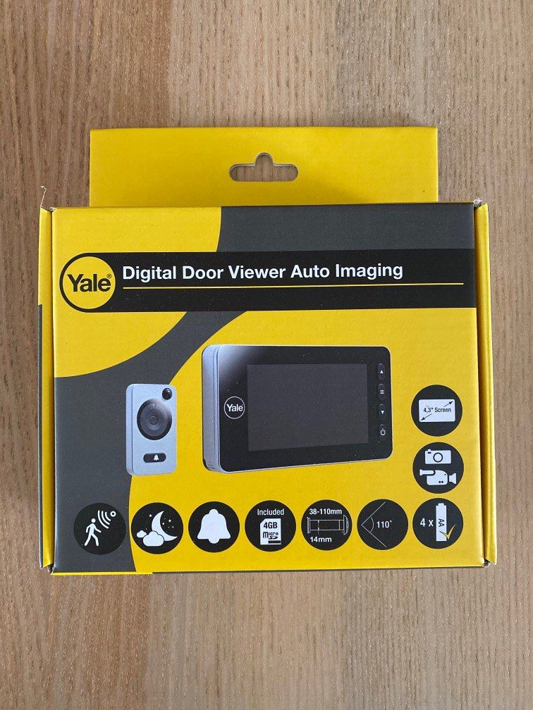 Yale Digital Door Viewer DDV3, Furniture & Home Living, Security