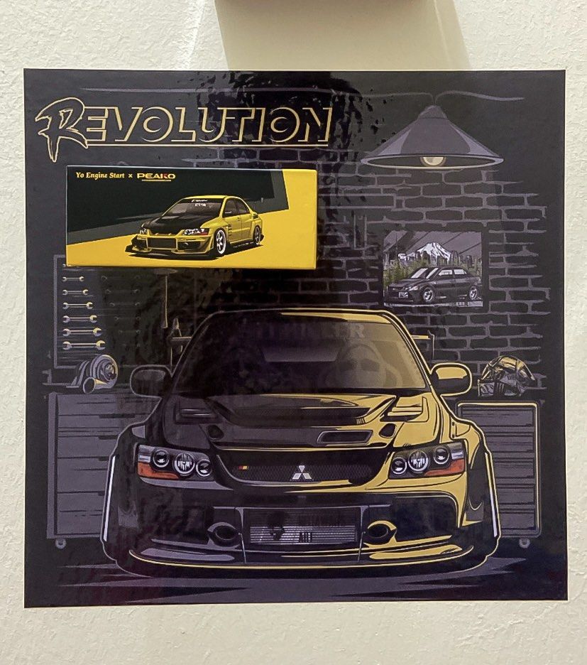 [Yo Engine Start x PEAKO] Mitsubishi Evo 9 Varis, Hobbies & Toys, Toys