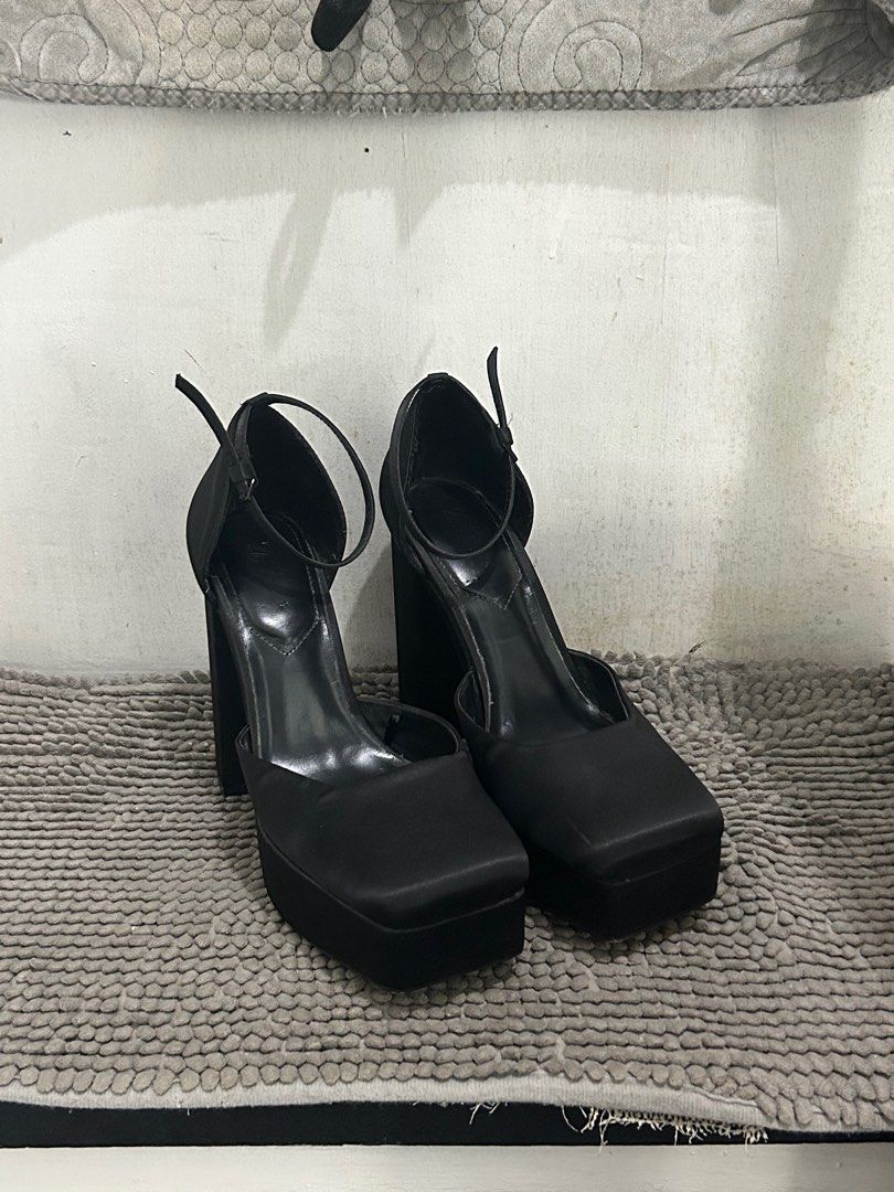 ZARA RARE Bordeaux Platform Heels | Heels, Shoes women heels, Platform heels