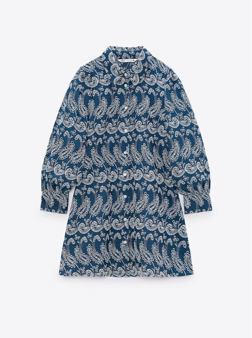 Zara Openwork Embroidered Mini Dress, Women's Fashion, Tops, Longsleeves on Carousell Zara Openwork Embroidered Mini Dress, Women's Fashion, Tops, Longsleeves on Carousell