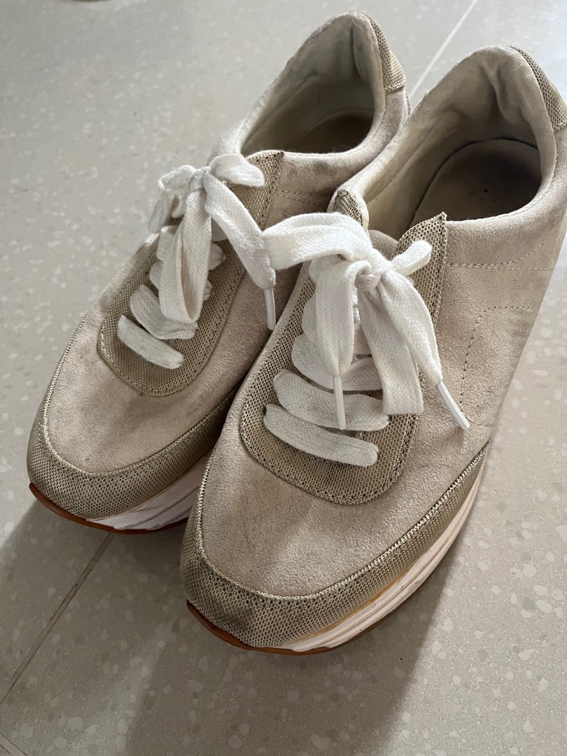 Zara shiny platform sneakers 2025