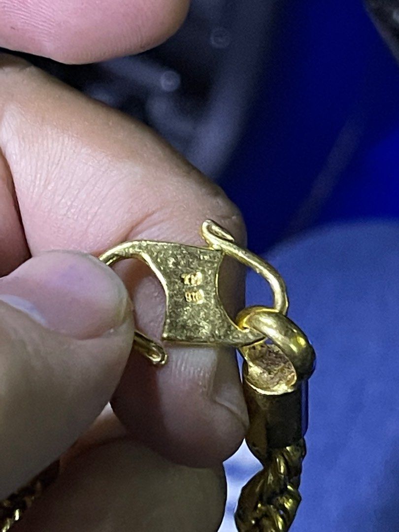 Gold rope cheap chain fake