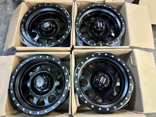 17” Mas wheels Customs code 1004 Black Mags 6Holes pcd 139