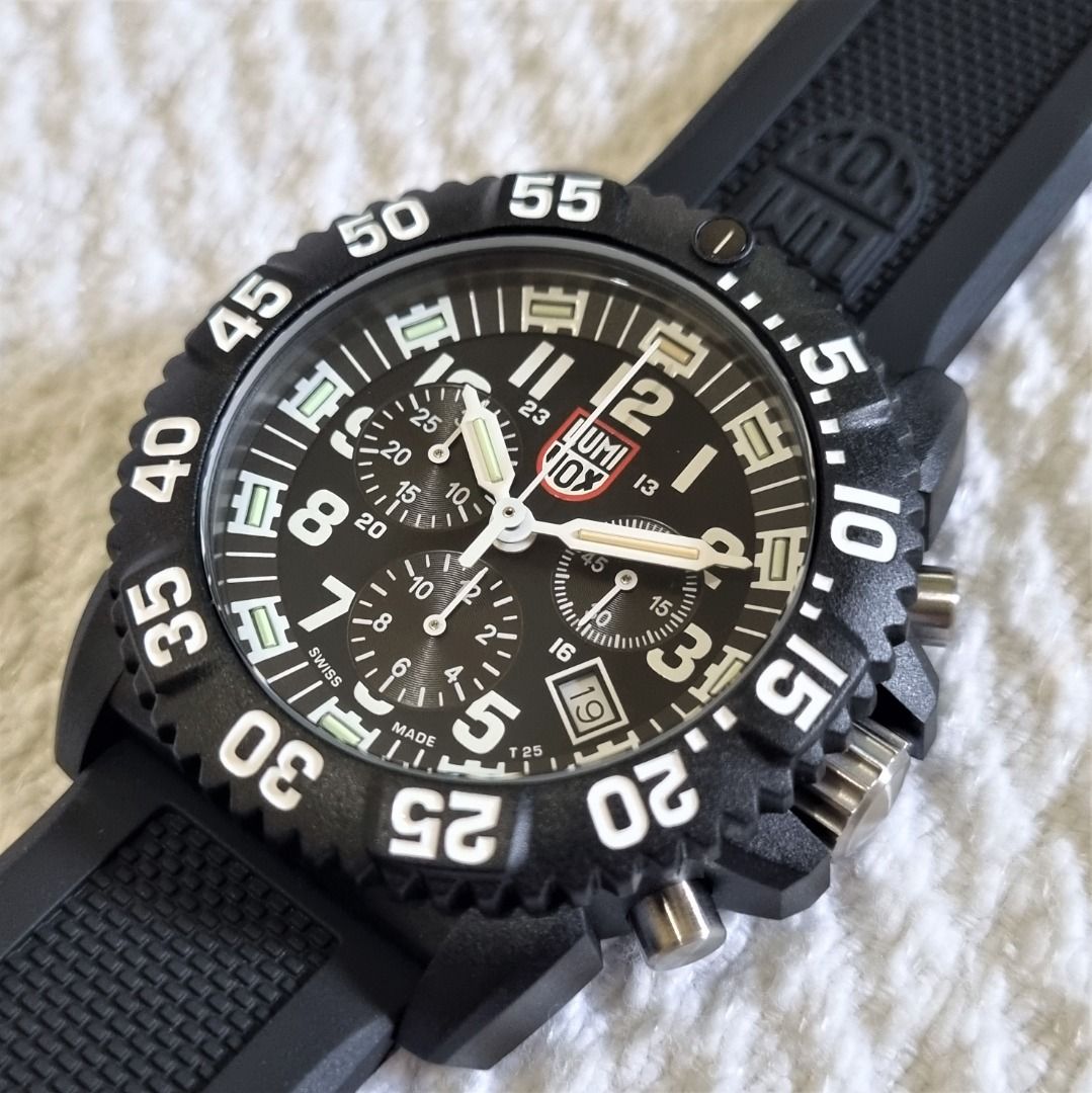 Luminox men's navy seal colormark chronograph watch 3081 outlet