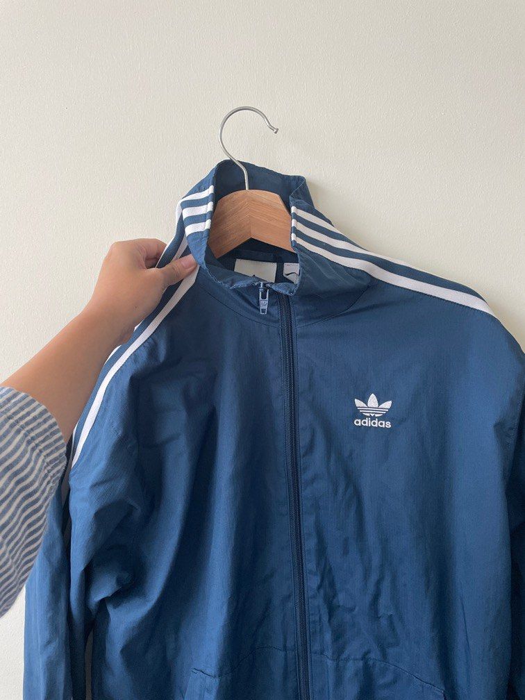 adidas blue jacket, Women's Fashion, Coats, Jackets and Outerwear on ...