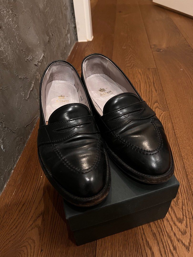 Alden full strap loafer, black cordovan, 男裝, 鞋, 西裝鞋- Carousell