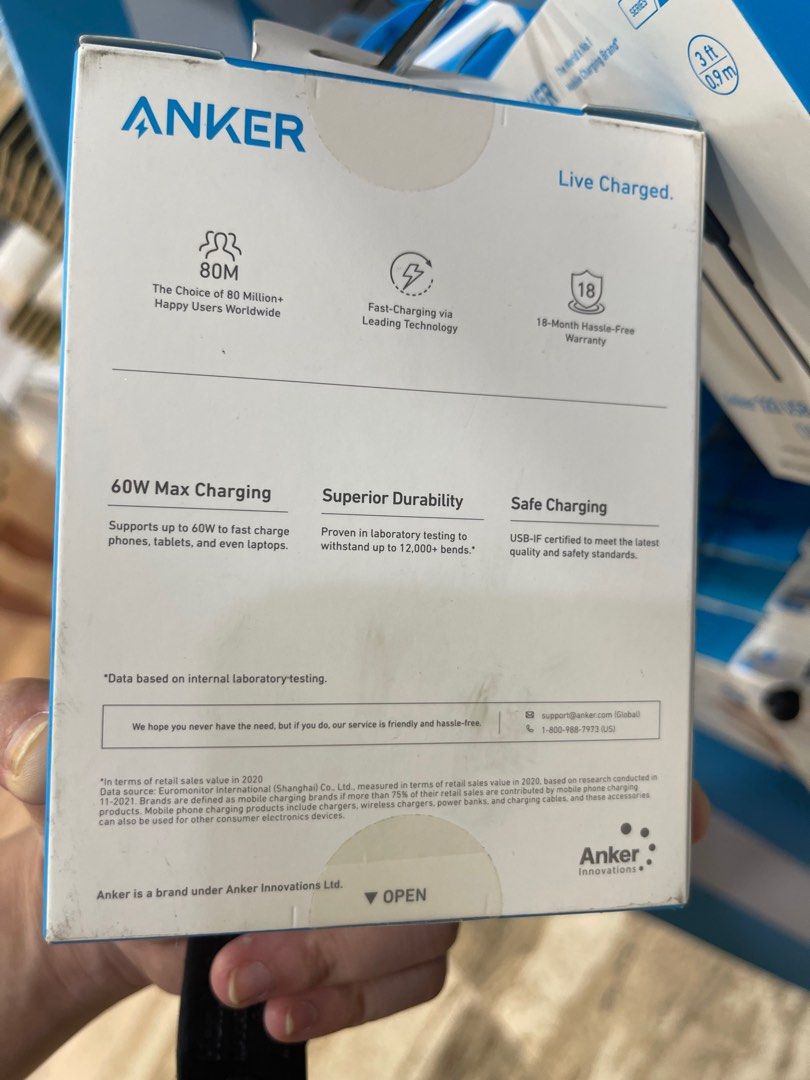 Anker 322 USB-C to USB-C Cable (3ft Braided) (Category: Cables & Adaptors) located in Pasig City. Submitted by techpartnerph (Listing ID 1241704446, Image 2). Description: BELOW SRP SALE! Anker 322 USB-C to USB-C Cable (3ft Braided) ₱ 599.00 Original, Brand-new, and sealed 5 days store warranty 1 year Anker warranty Cash/ Bank transfer/ Gcash We accept credit card payments with bank charges: - Straight (any Visa or MasterCard) - Instalment (BDO/ 
