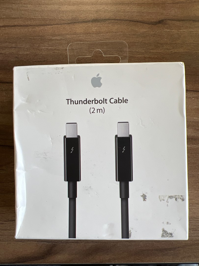 Apple Thunderbolt Cable (2m) Black, Computers & Tech, Parts & Accessories, Cables & Adaptors