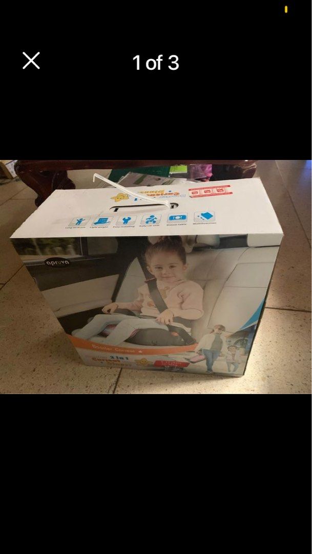 Car Seat (Category: Car Seats) located in Pasig City. Submitted by aricdrace (Listing ID 1241651688, Image 1). Description: Brand Apruva.