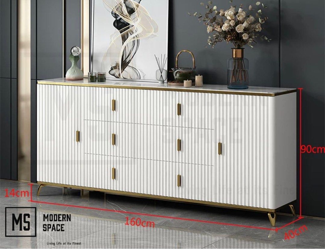 Aro contemporary deals 60 inch sideboard