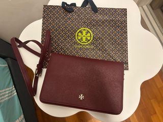 Tory Burch Chevron Kita Medium, Luxury, Bags & Wallets on Carousell